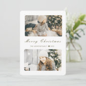 メリークリスマス モダン2 フォト シーズンカード (スタンド正面)