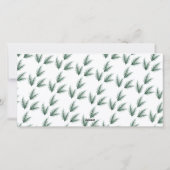 メリークリスマス モダン ピニーネードル 3 フォト コラージュ シーズンカード (裏面)