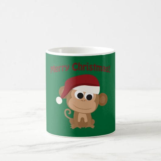 メリークリスマス！モンキー コーヒーマグカップ (中央)