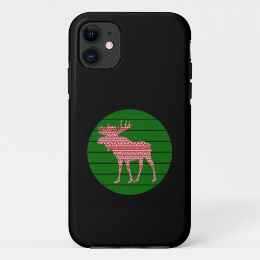 メリークリスマス モース 鹿 Case-Mate iPhoneケース (裏面)