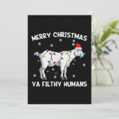 メリークリスマス ヤギのフェイスマスク ヤギサンタ セーブザデート (スタンド正面)