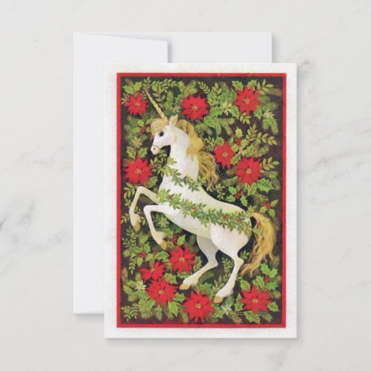 メリークリスマス・ユニコーン サンキューカード (正面)