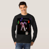 メリークリスマス ユニセックス 長袖シャツ Tシャツ (正面フル)