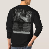メリークリスマス ユニセックス 長袖シャツ Tシャツ (裏面)