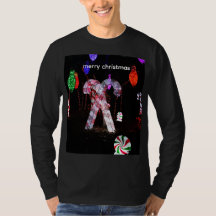 メリークリスマス ユニセックス 長袖シャツ