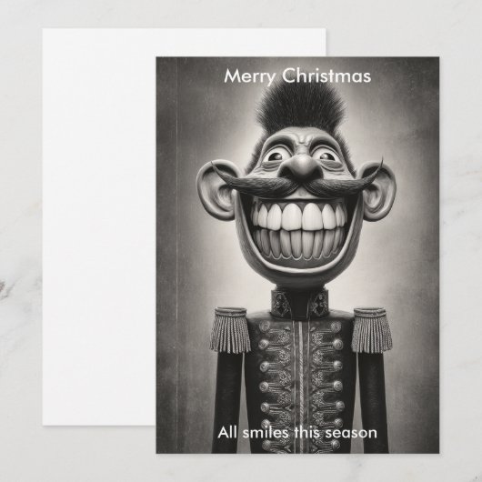 メリークリスマス ユーモア サンタ クリスマスの挨拶 シーズンカード (正面/裏面)
