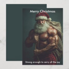 メリークリスマス ユーモア サンタ | ホリデーグリーティング シーズンカード