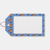 メリークリスマス!ヨーロッパロビンレッド胸パターン ギフトタグ (裏面横)