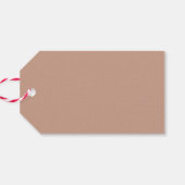 メリークリスマス | ライトテラコッタ かわいい ミニマリスト ギフトタグ (裏面横)