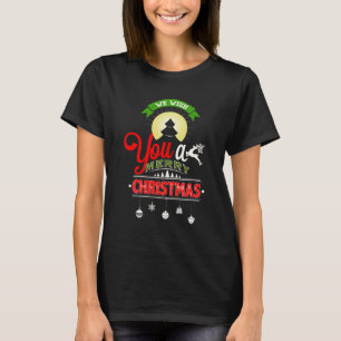 メリークリスマス ライトテンプル クリスマス Tシャツ