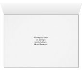 メリークリスマス、ライト付きガールスケートボーダー (内部横(下))