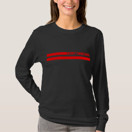 メリークリスマス ライン Tシャツ