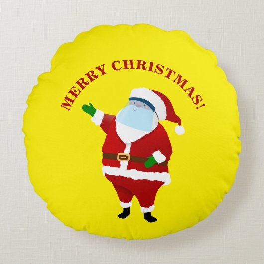 メリークリスマス ラウンドクッション (正面)