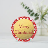 メリークリスマス!ラウンドクリスマスカード、ゴールドフォイル シーズンカード (スタンド正面)