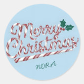 メリークリスマス ラウンドシール (正面)