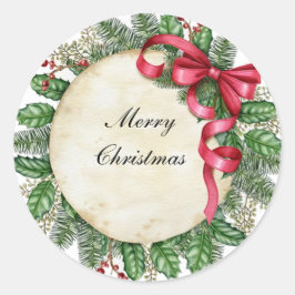 メリークリスマス ラウンドシール