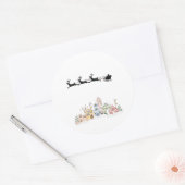 メリークリスマス ラウンドシール (封筒)