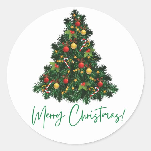 メリークリスマス ラウンドシール (正面)