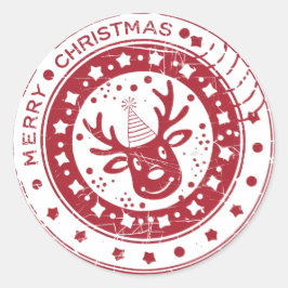 メリークリスマス ラウンドシール