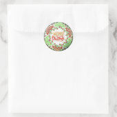 メリークリスマス ラウンドシール (バッグ)