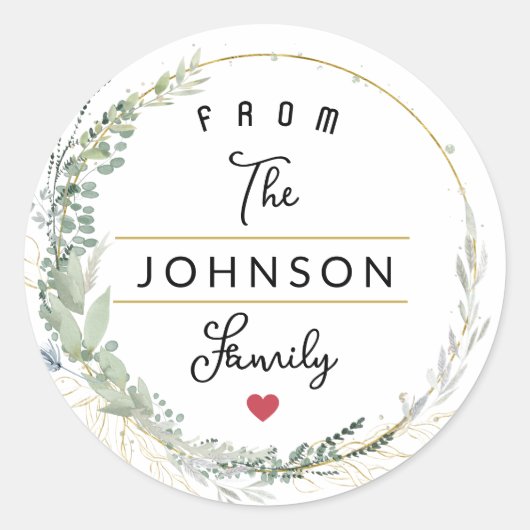 メリークリスマス ラウンドシール (正面)