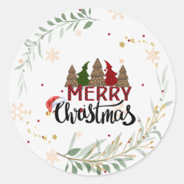 メリークリスマス ラウンドシール