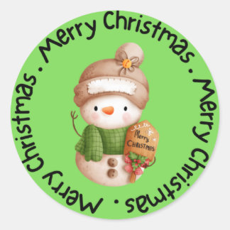 メリークリスマス ラウンドシール