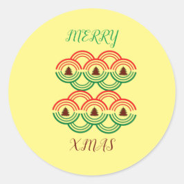 メリークリスマス ラウンドシール