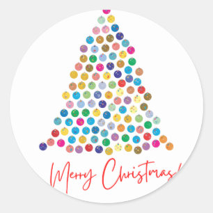 メリークリスマス ラウンドシール
