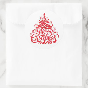 メリークリスマス ラウンドシール