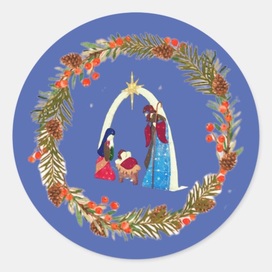 メリークリスマス！ ラウンドシール (正面)