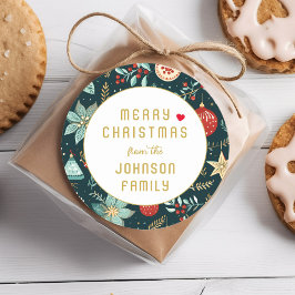 メリークリスマス！ ラウンドシール