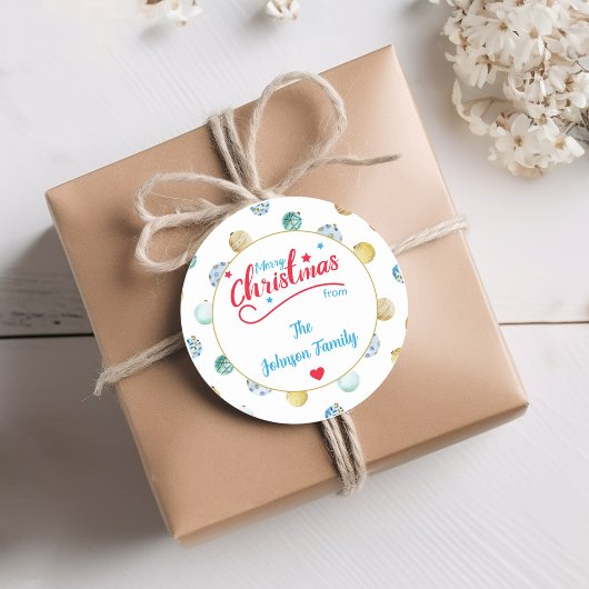 メリークリスマス ラウンドシール