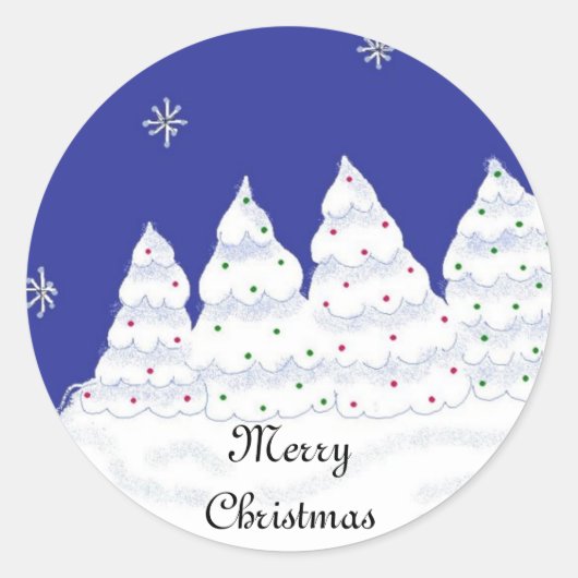 メリークリスマス ラウンドシール (正面)