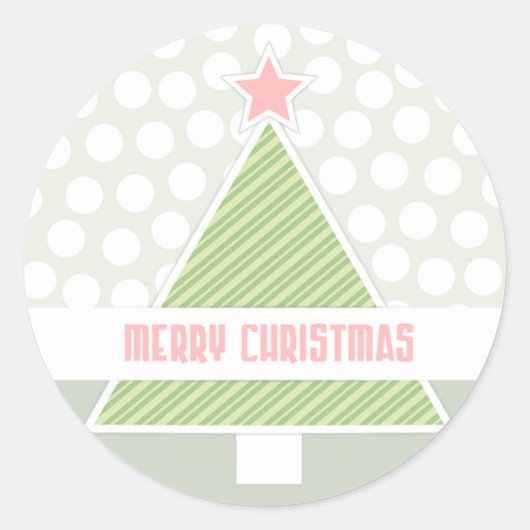 メリークリスマス ラウンドシール (正面)
