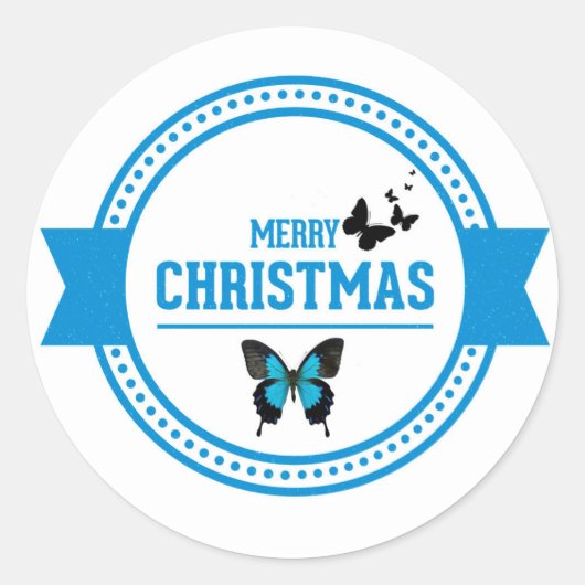 メリークリスマス ラウンドシール (正面)