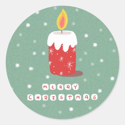 メリークリスマス ラウンドシール (正面)