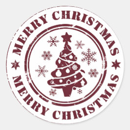 メリークリスマス ラウンドシール