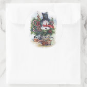 メリークリスマス ラウンドシール (バッグ)