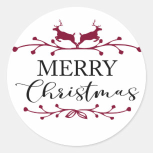 メリークリスマス ラウンドシール