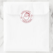 メリークリスマス ラウンドシール (バッグ)