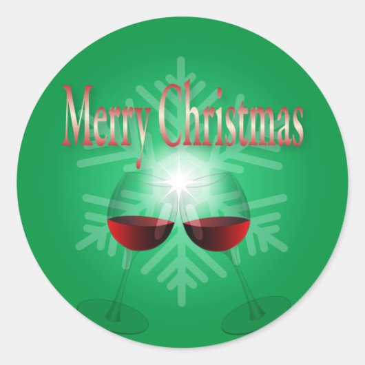 メリークリスマス ラウンドシール (正面)