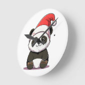 メリークリスマス ラウンド壁時計 (傾斜)