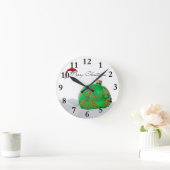 メリークリスマス ラウンド壁時計 (ホーム)