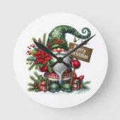 メリークリスマス ラウンド壁時計 (正面)