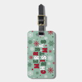 メリークリスマス ラゲッジタグ (正面縦)