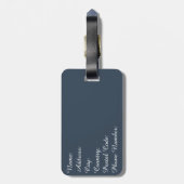 メリークリスマス ラゲッジタグ (裏面縦)