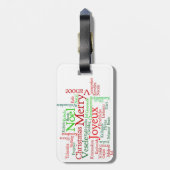 メリークリスマス ラゲッジタグ (裏面縦)