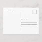 メリークリスマス　ラスティックホリデーリース　クラフトカード シーズンポストカード (裏面)