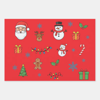 メリークリスマス ラッピングペーパーシート